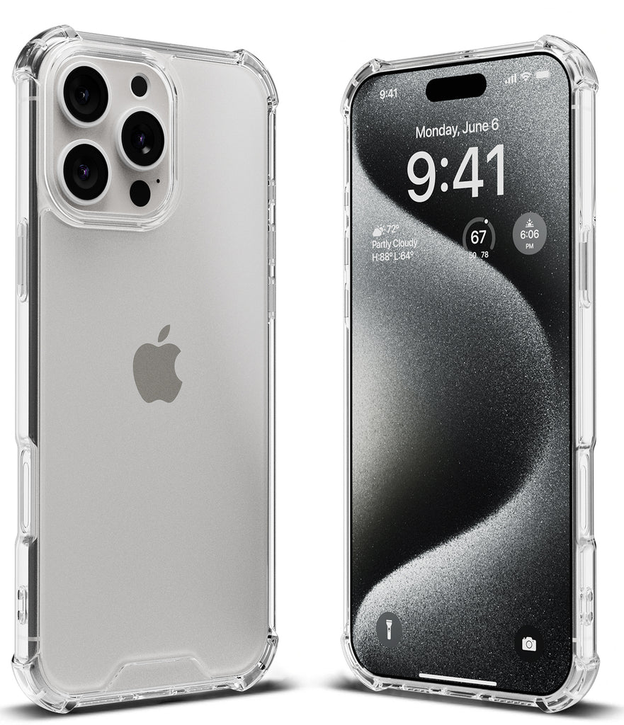 ExpressB® Soft Shockproof Cushion Corners Camera Protection Back Cover | Transparent Hard Back  | Crystal Clear iPhone Case Cover For iPhone 16 Pro Max