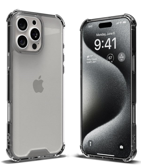 ExpressB® Soft Shockproof Cushion Corners Camera Protection Back Cover | Transparent Hard Back  | Crystal Clear iPhone Case Cover For iPhone 16 Pro