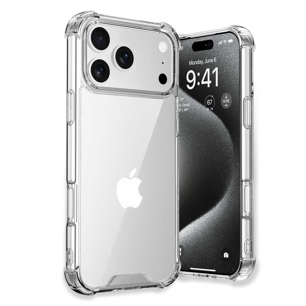 ExpressB® for iPhone 17 Pro Max Case  | Anti-scratch | Soft Shockproof Cushion Corners Camera Protection Back Cover | Hard Transparent Back Cover Case for iPhone 17 Pro Max