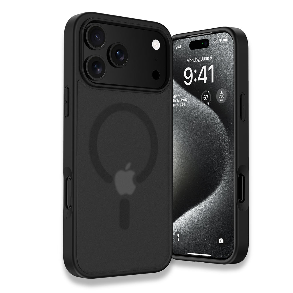 ExpressB® For iPhone 17 Pro Max Back Cover Matte Finish Magnetic for Magsafe Matte Sides Smooth Touch Back Case for iPhone 17 Pro Max Cover