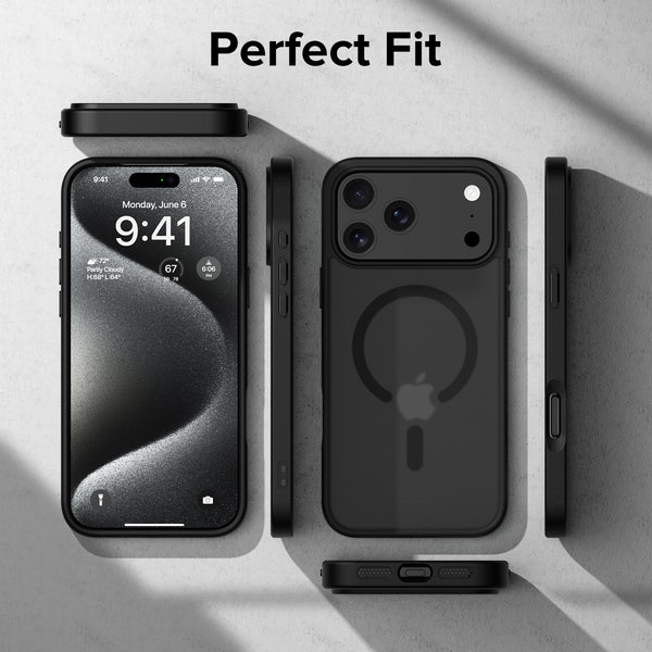 ExpressB® For iPhone 17 Pro Max Back Cover Matte Finish Magnetic for Magsafe Matte Sides Smooth Touch Back Case for iPhone 17 Pro Max Cover