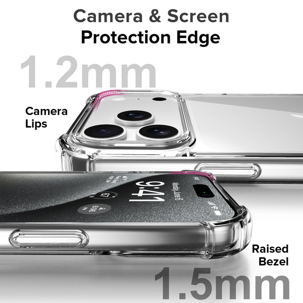 ExpressB® for iPhone 17 Pro Max Case  | Anti-scratch | Soft Shockproof Cushion Corners Camera Protection Back Cover | Hard Transparent Back Cover Case for iPhone 17 Pro Max