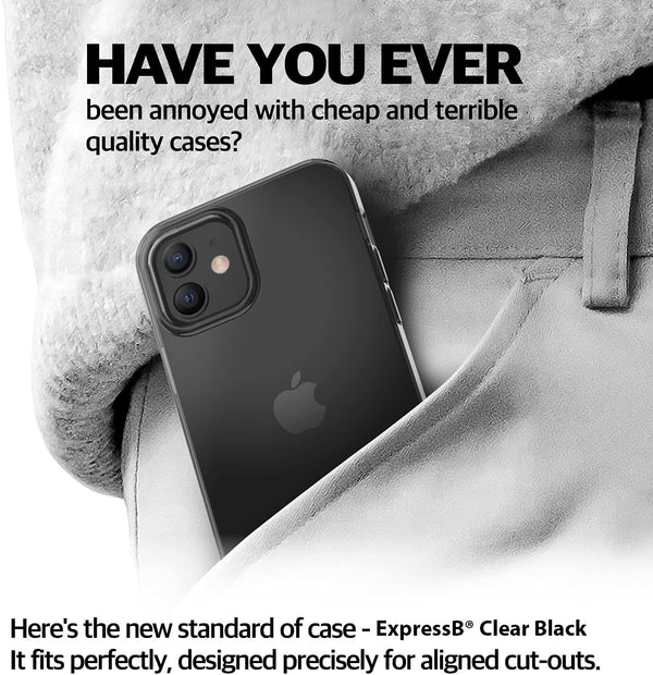 ExpressB® Transparent Soft Back | Crystal Clear iPhone Case Cover iPhone 12 | iPhone 12 PRO